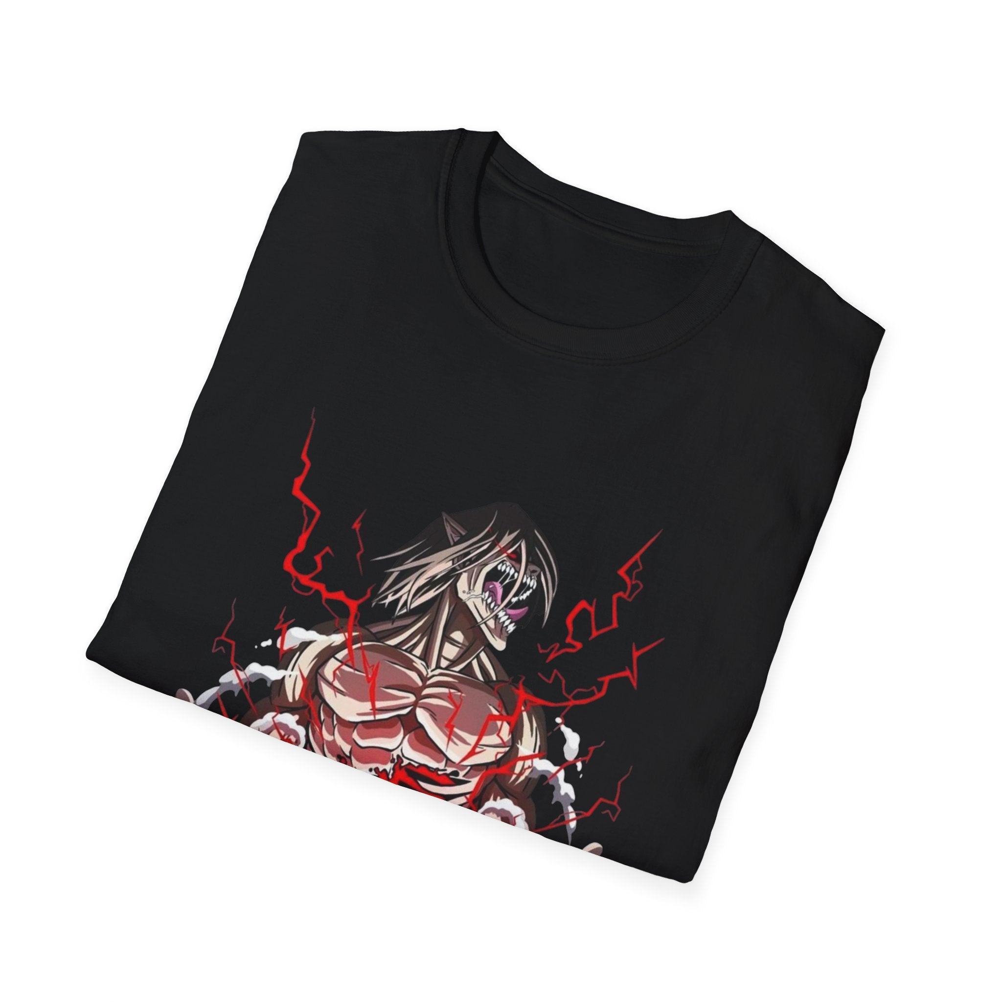 attack titan Unisex Softstyle T-Shirt - DoubleDCollectables