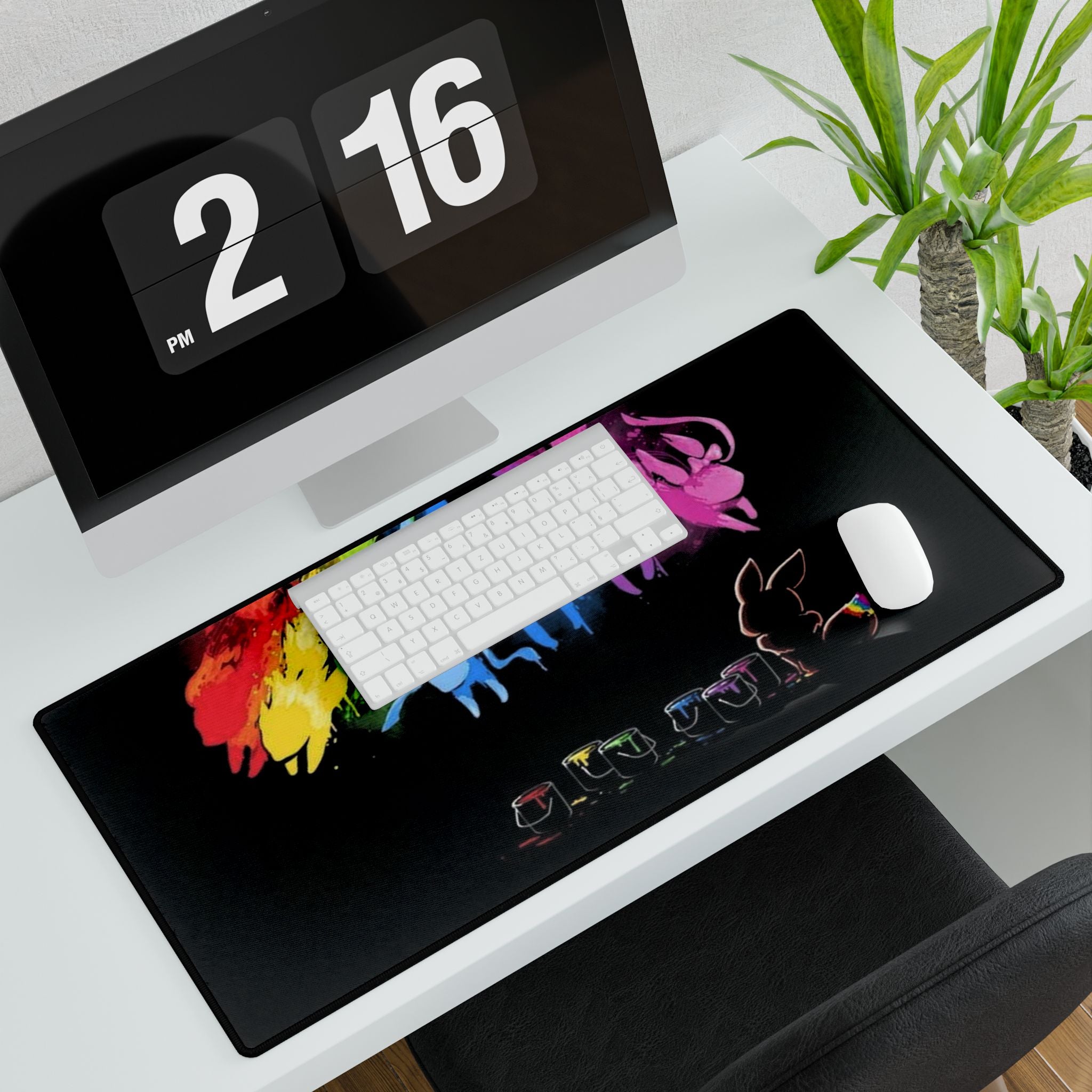 Painted eevee dreams (NO ZONES) playmat/computer mat